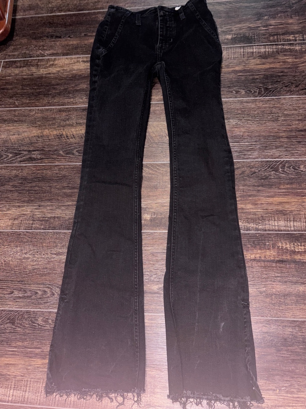 We The Free Level Up Slit Slim Flare Jeans